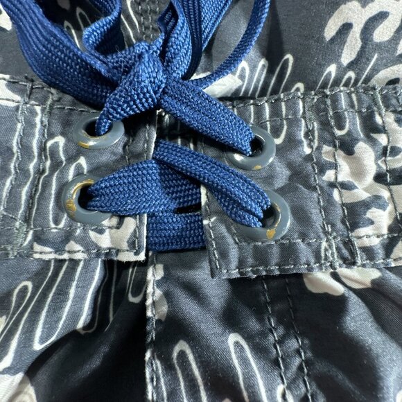 Reyn Spooner Board Shorts Mens 36 Gray 10" Inseam Fish All Over Print Pockets - Picture 13 of 13